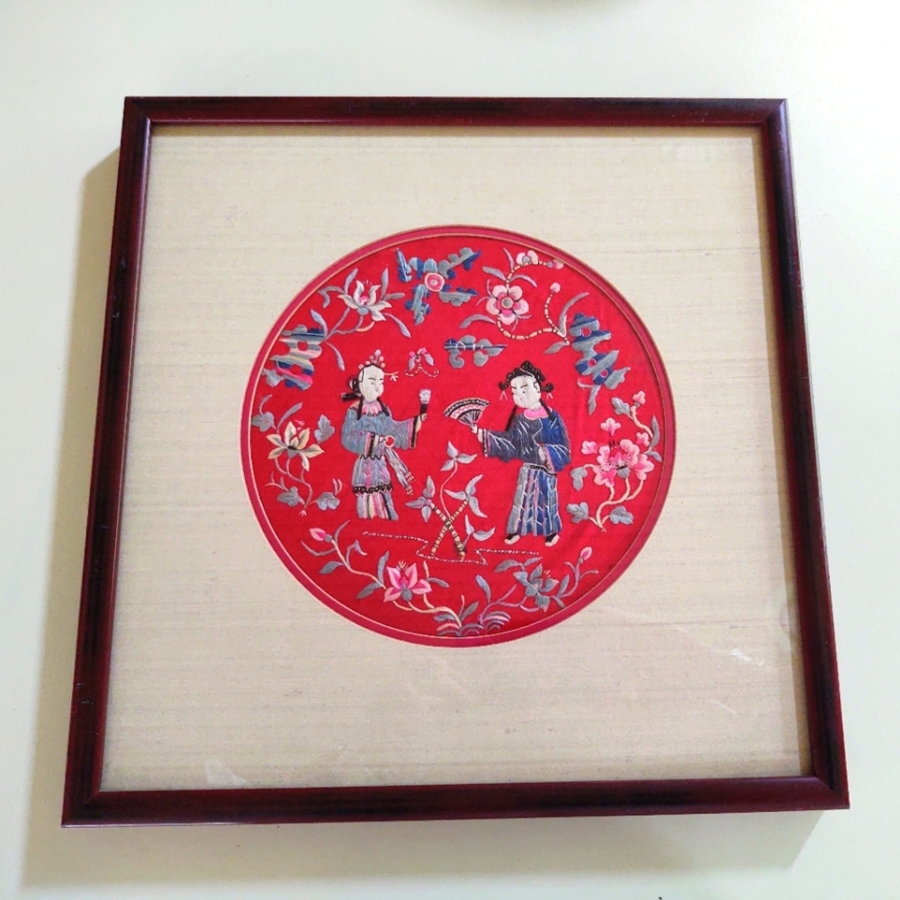 Chinese Silk Embroidery Wall Art